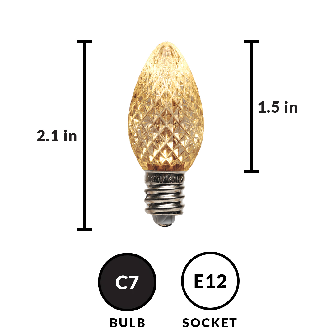 C7 Faceted Bulb