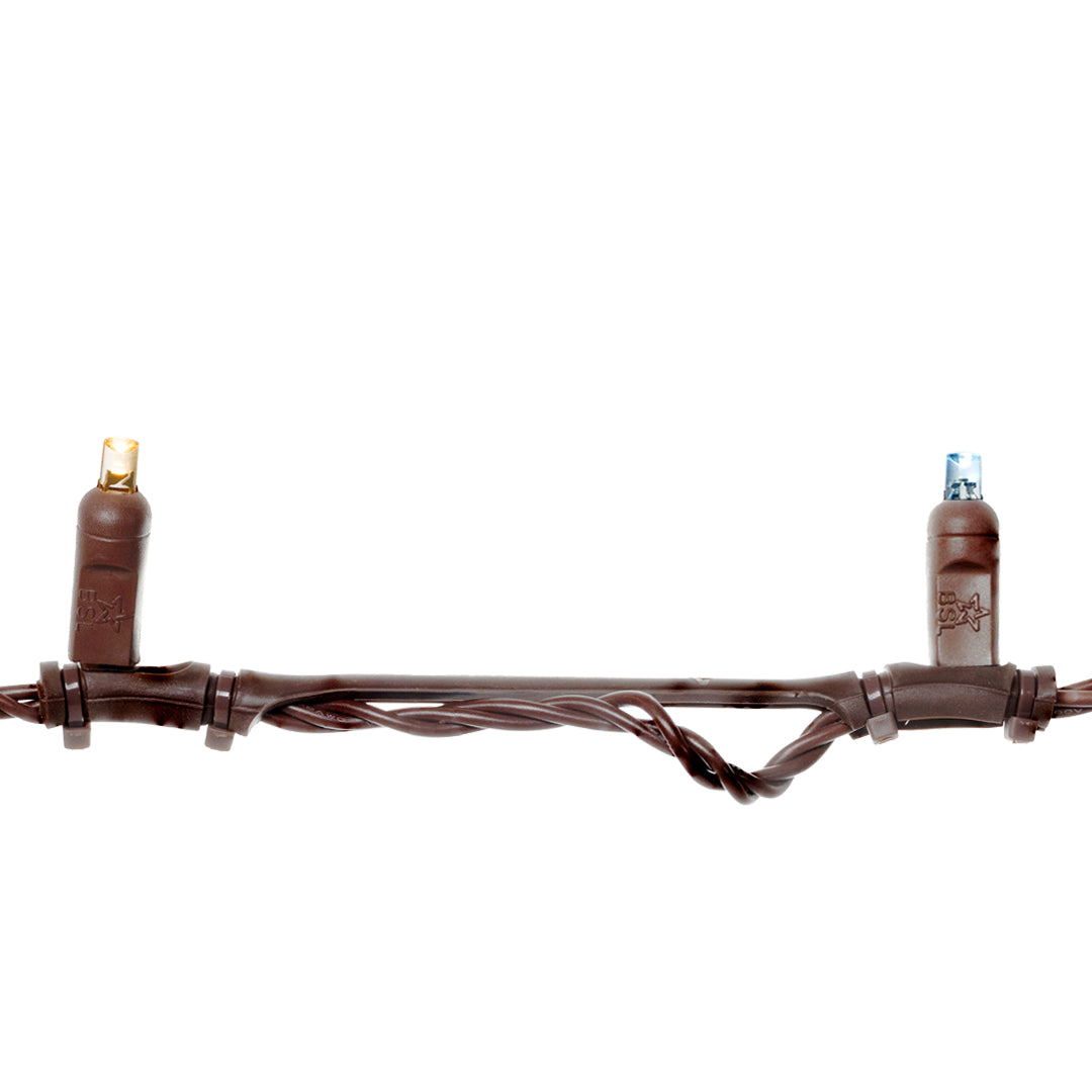 Steady Stretch String Mini Lights - Brown Wire (30 ft)