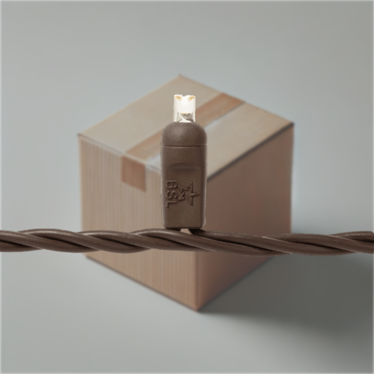 Twinkle Mini Lights - Brown Wire - 23ft - Bulk