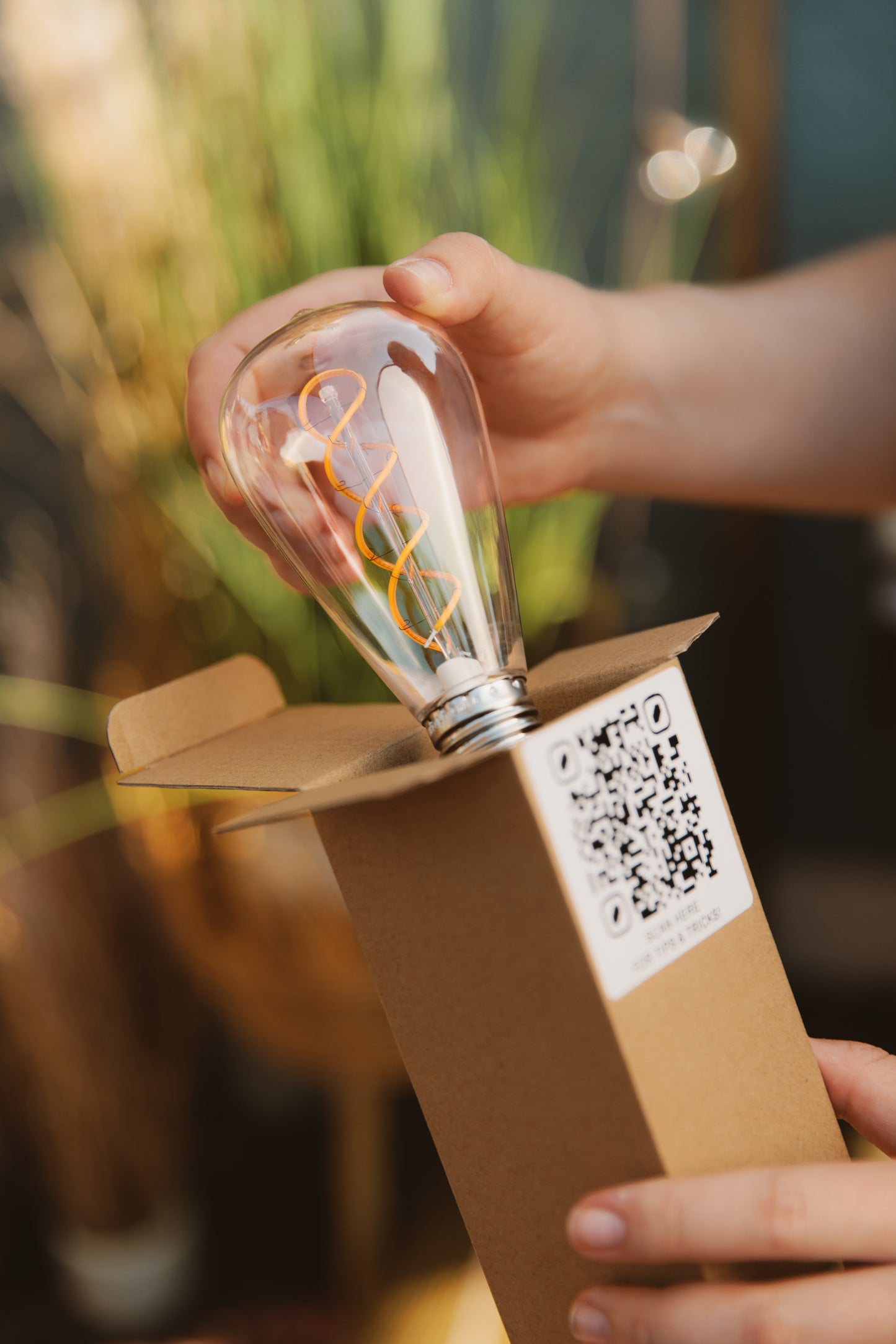 ST64 Spiral Filament Bulb (120V Warm-White)