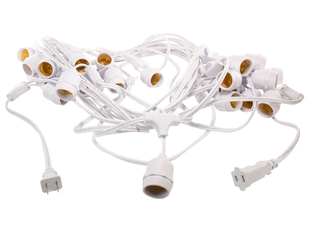 E26 Festival Light Stringer (50 ft) - 24" Spacing
