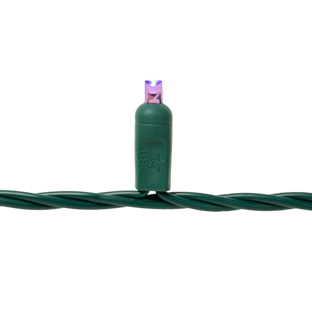 Steady Mini Lights - Green Wire - Standard Plug (25 ft)