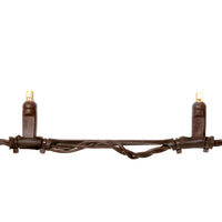 Stretch-String Mini-Lights (Brown Wire) - Coaxial Plug