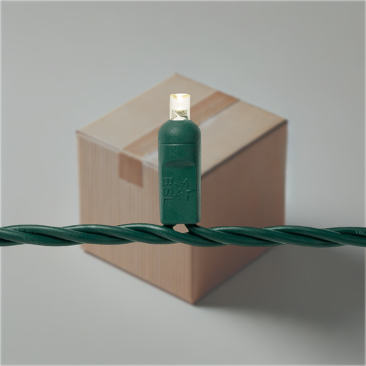 Steady Mini Lights - Green Wire - Standard Plug (Bulk)