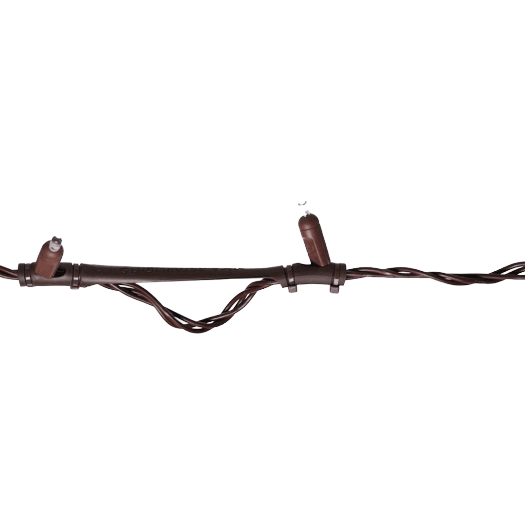 Stretch-String Mini-Lights - Brown Wire