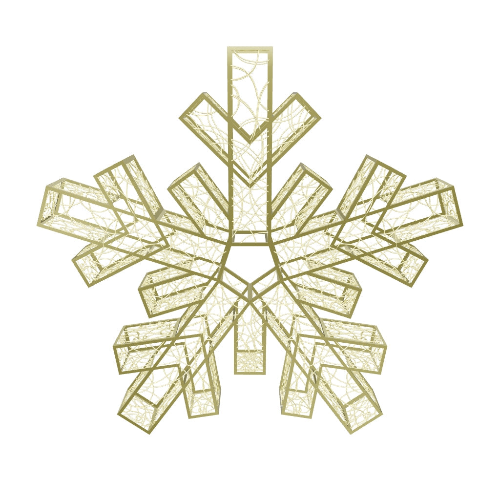2D Snowflake Sculpture