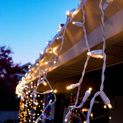 Icicle Lights (White Wire)