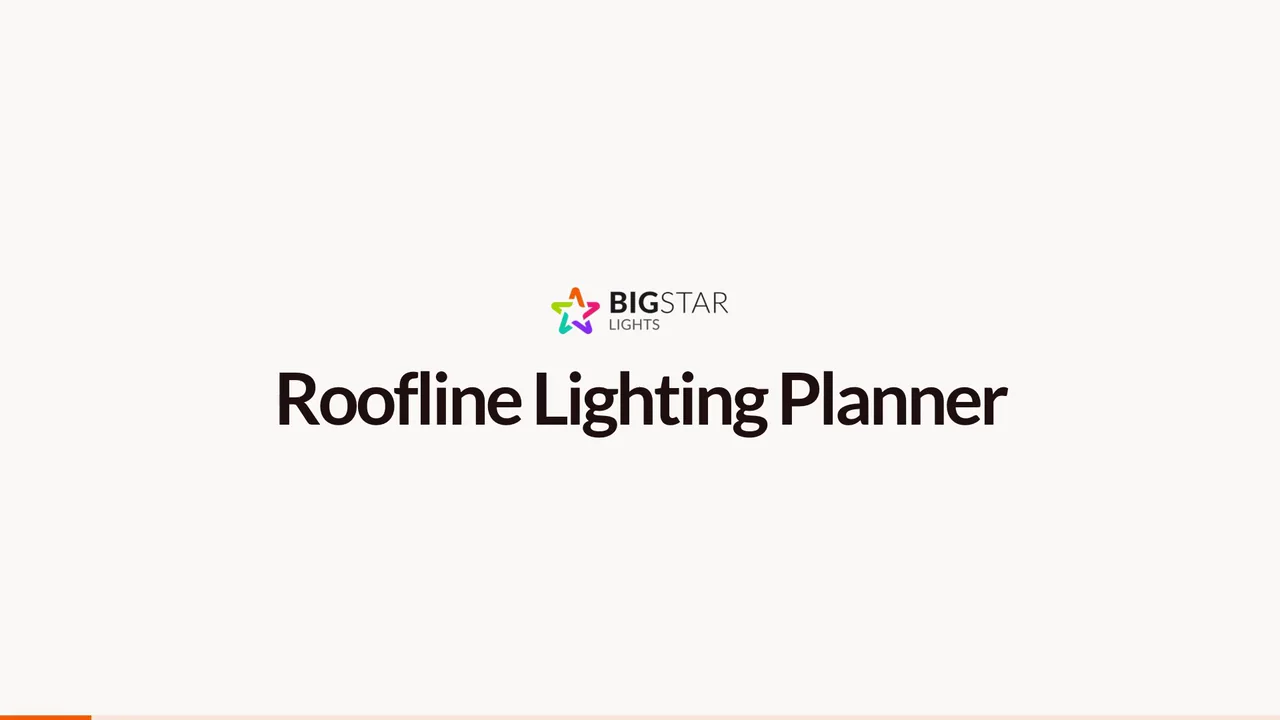 Roofline planner showing bulb and wire choices beside a matched bundle summary